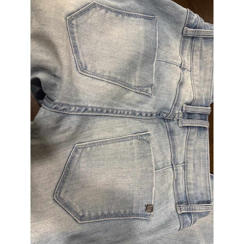 Bebe Heartbreaker Light Wash Denim Jeans in Blue - Picture 6 of 6